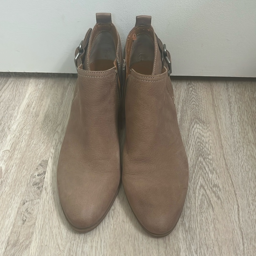 Franco Sarto Taupe Ankle Booties